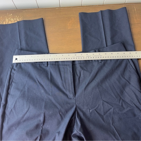Ann Taylor Navy Pinstripe Pants - Picture 3 of 10